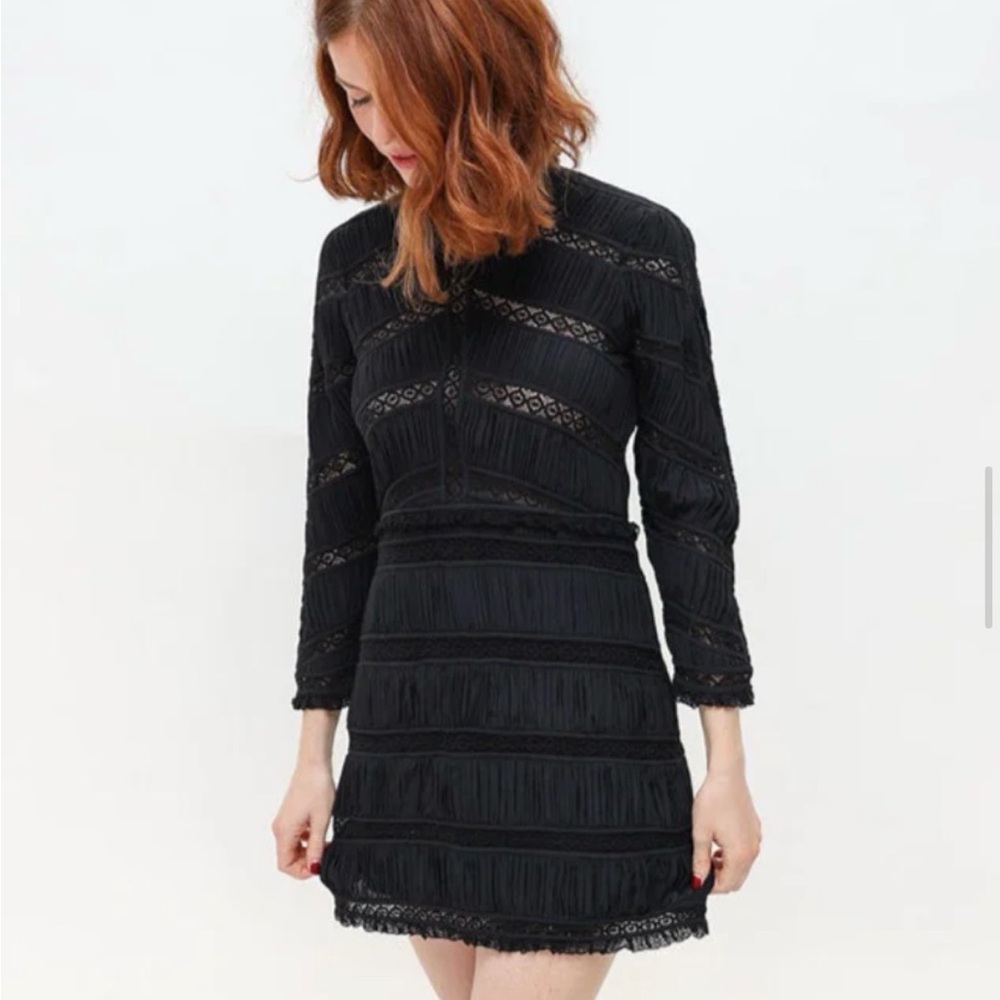 Ulla Johnson Black Long Sleeve Dress